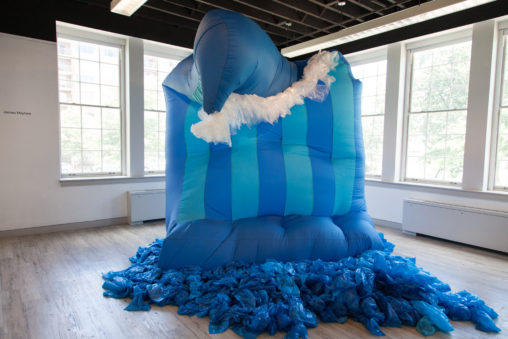 Jaimes Mayhew, "The Wave of Mutilation", 2015, Inflatable sculpture, 8' x 7' x 12'
